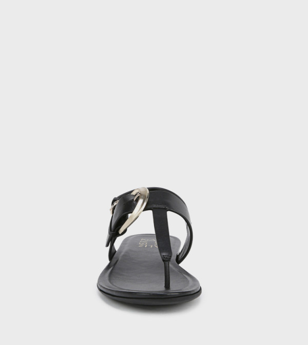 Naturalizer Shoes - Black Flat Sandals