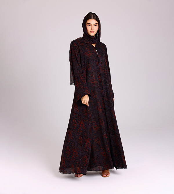 IKKXA  Arabian Clothing - Purple Abayas