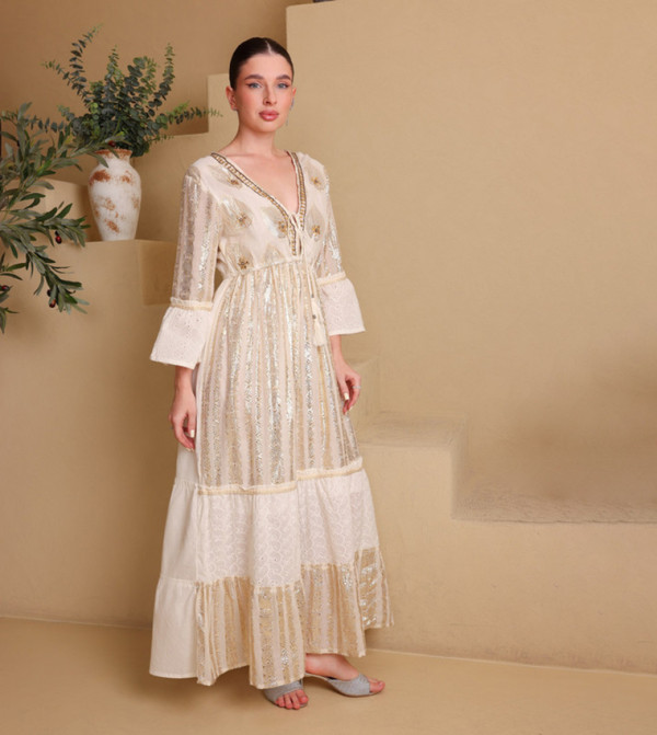 IKKXA IKKXA - Off White Maxi Dresses