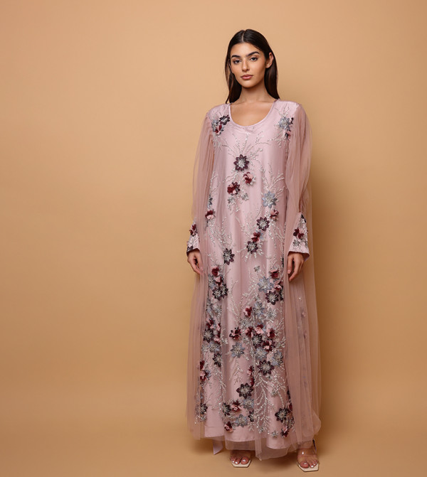 IKKXA  Arabian Clothing - Peach Jalabiyas