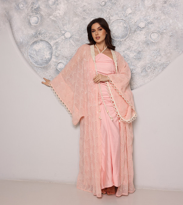 IKKXA  Arabian Clothing - Pink Jalabiyas