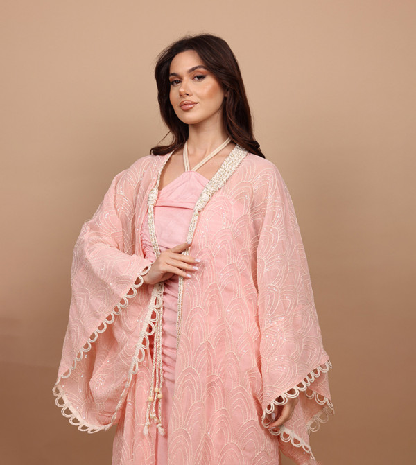 IKKXA  Arabian Clothing - Pink Jalabiyas