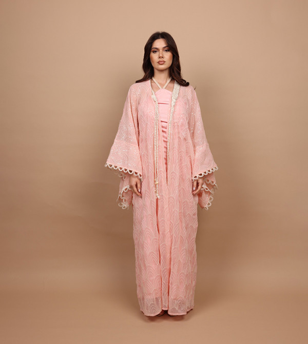 IKKXA  Arabian Clothing - Pink Jalabiyas