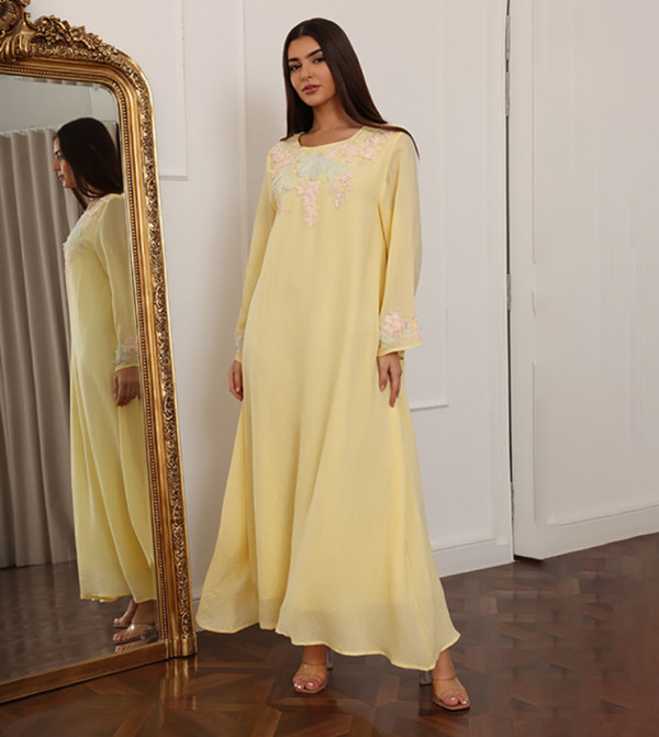 IKKXA  Jalabiya - Yellow Jalabiyas