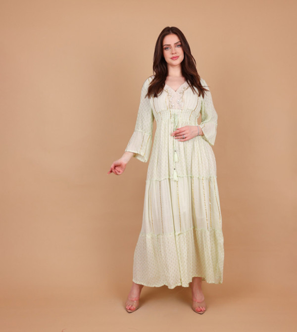 IKKXA  Clothing - Green Maxi Dresses