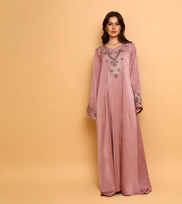IKKXA  Jalabiya - Pink Jalabiyas