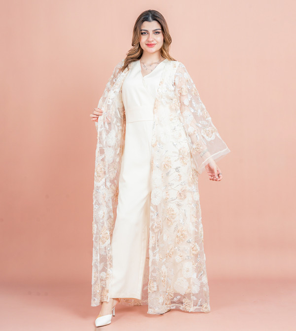 اكسا  عباية - بيج Abayas