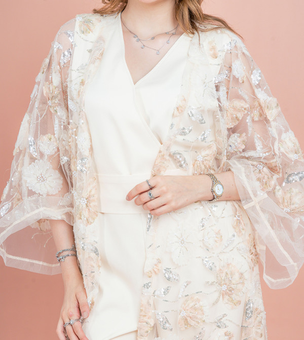 اكسا  عباية - بيج Abayas