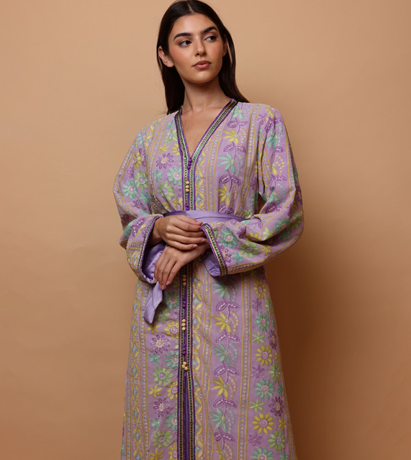 IKKXA  Jalabiya - Purple Jalabiyas