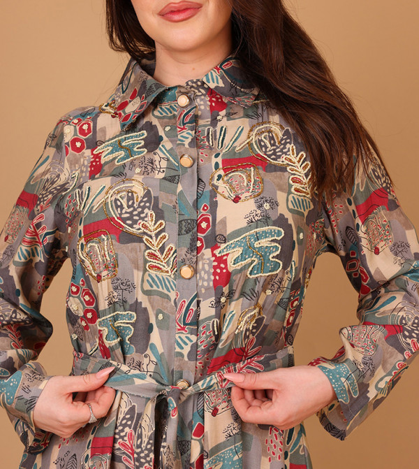 اكسا أيكسا - رمادي modestwear