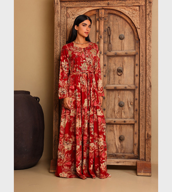 اكسا ملابس عربية - أحمر modestwear