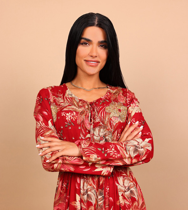اكسا ملابس عربية - أحمر modestwear