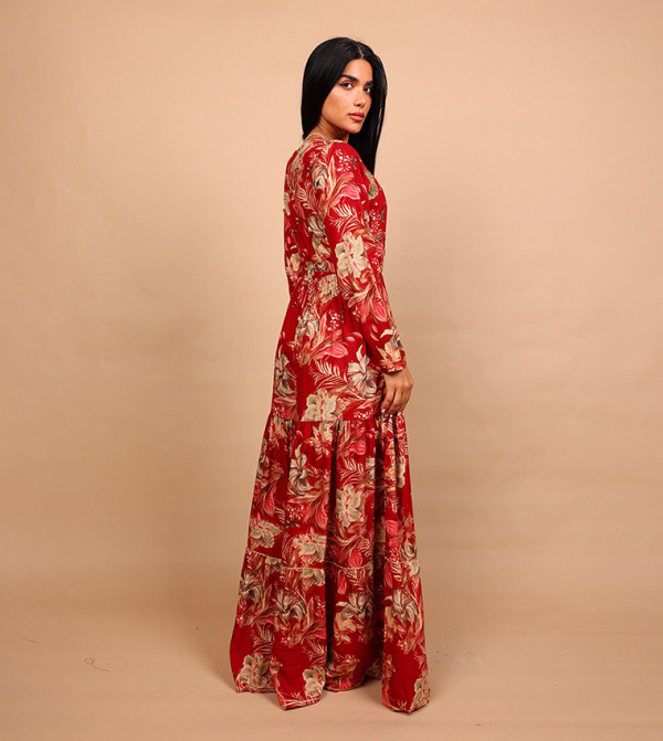اكسا ملابس عربية - أحمر modestwear