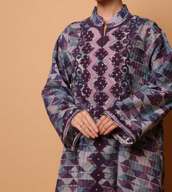 IKKXA  Jalabiya - Purple Jalabiyas