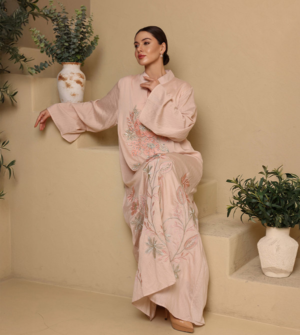 IKKXA  Clothing - Peach Jalabiyas