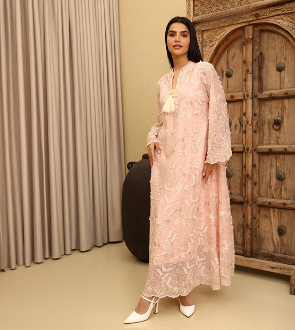 IKKXA  Jalabiya - Pink Jalabiyas