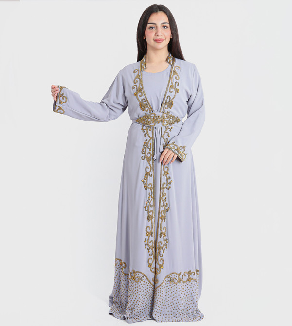 اكسا  قفطان - رمادي قفطان