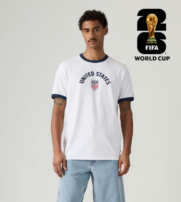 ليفايز ليفايز - أبيض Round Neck T-Shirts