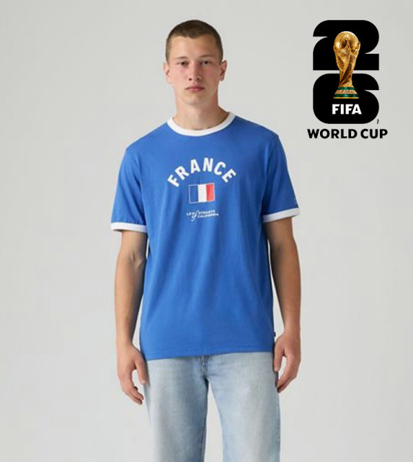 ليفايز ليفايز - أزرق Round Neck T-Shirts