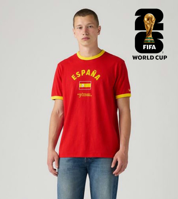 ليفايز ليفايز - أحمر Round Neck T-Shirts