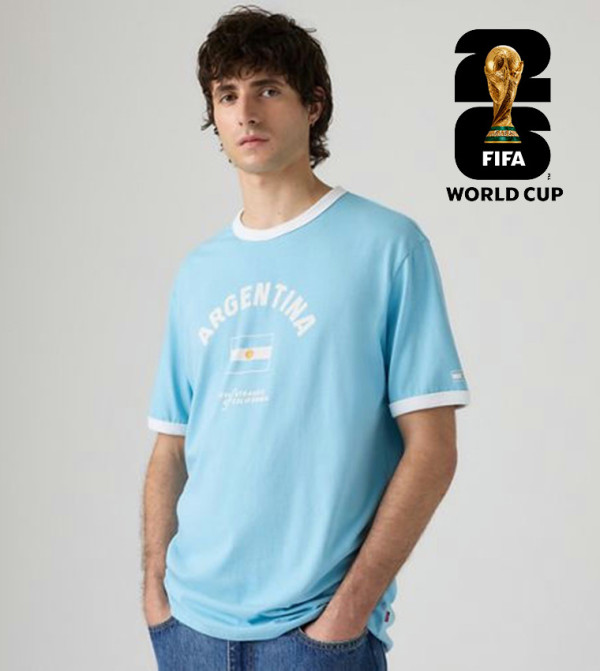 ليفايز ليفايز - أزرق Round Neck T-Shirts