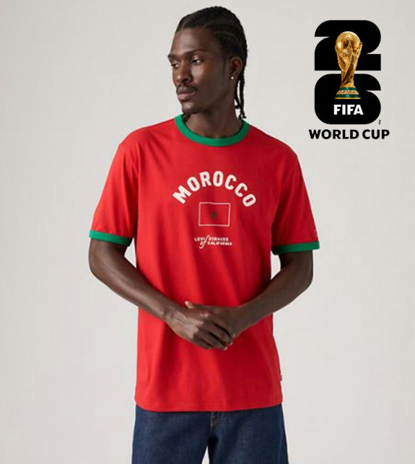 ليفايز ليفايز - أحمر Round Neck T-Shirts
