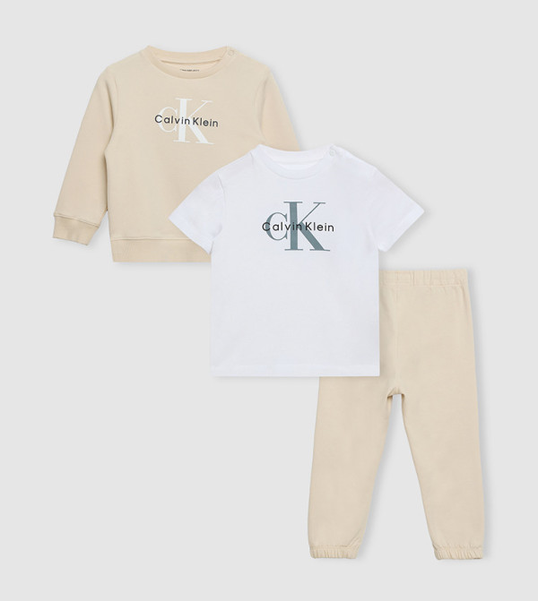 كالفن كلاين جينز  مجموعات الملابس - بيج "مجموعات الملابس "