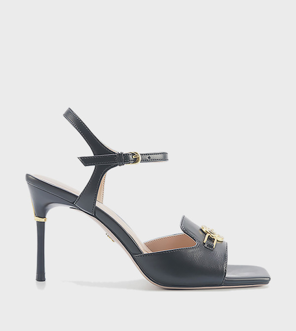 ناين وست صنادل - أسود كعب