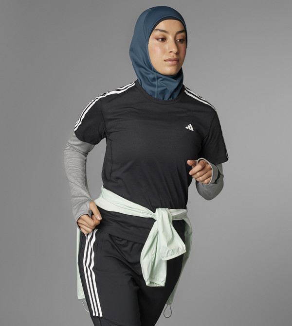 اديداس  ملابس رياضة - أسود بلايز