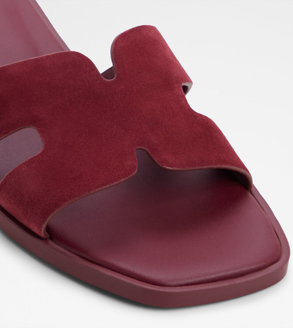 Aldo  Sandals - Burgundy Flat Sandals