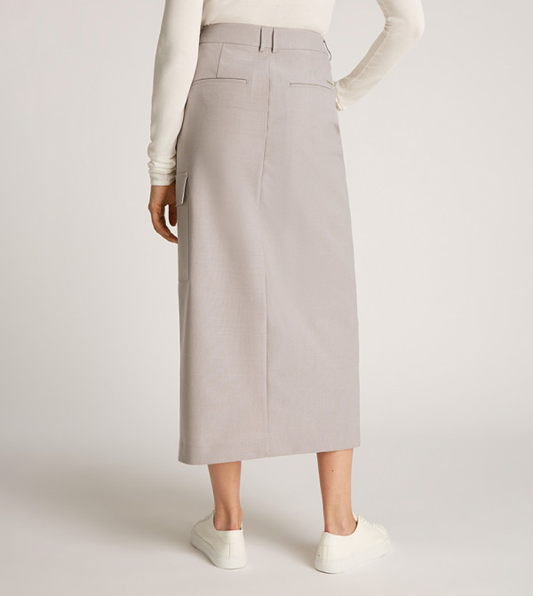 Calvin Klein Jeans  - Grey Midi Skirts