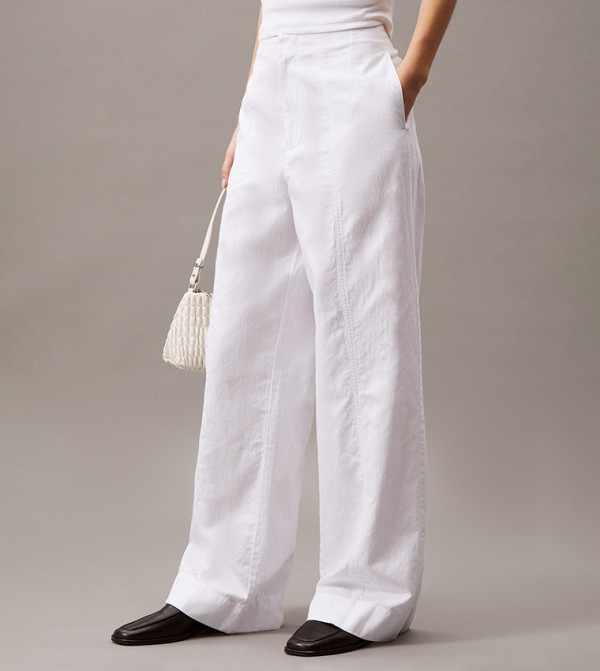 Calvin Klein Jeans  baggy-denim-edit - White Casual Pants