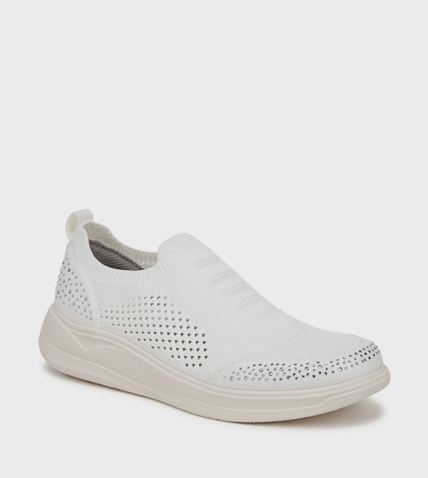 Bzees Bzees - White Casual Slip-ons