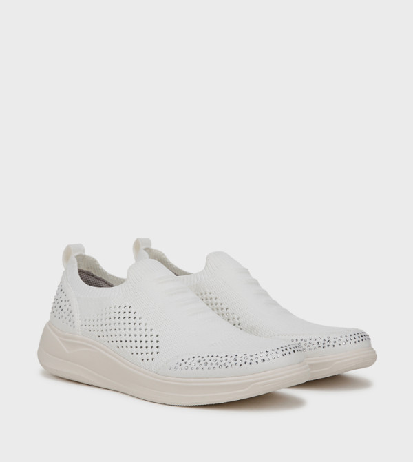 Bzees Bzees - White Casual Slip-ons