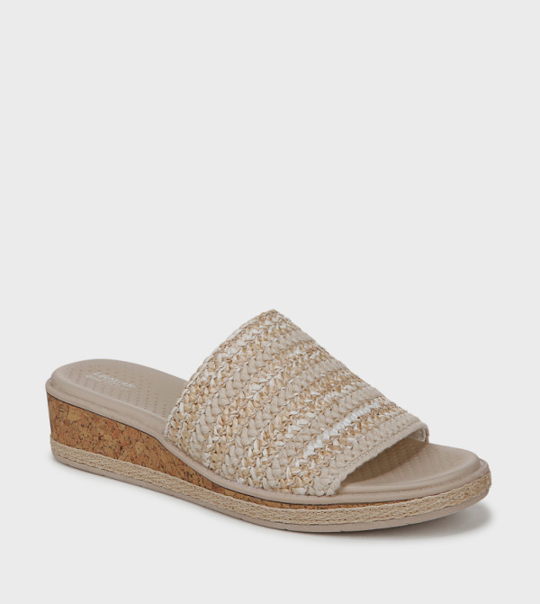 Bzees  Sandals - Beige Wedges