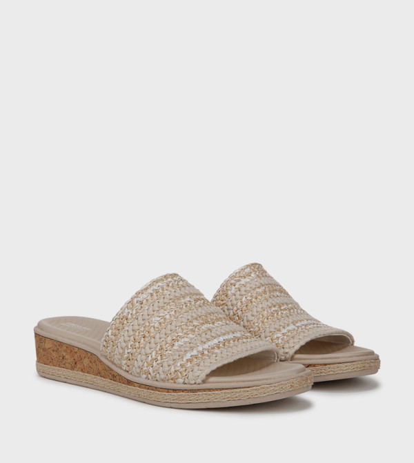 Bzees  Sandals - Beige Wedges