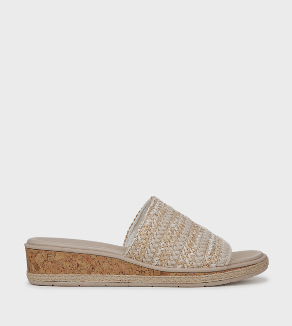 Bzees  Sandals - Beige Wedges