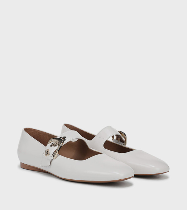 Naturalizer  Mary Janes - White Mary Janes