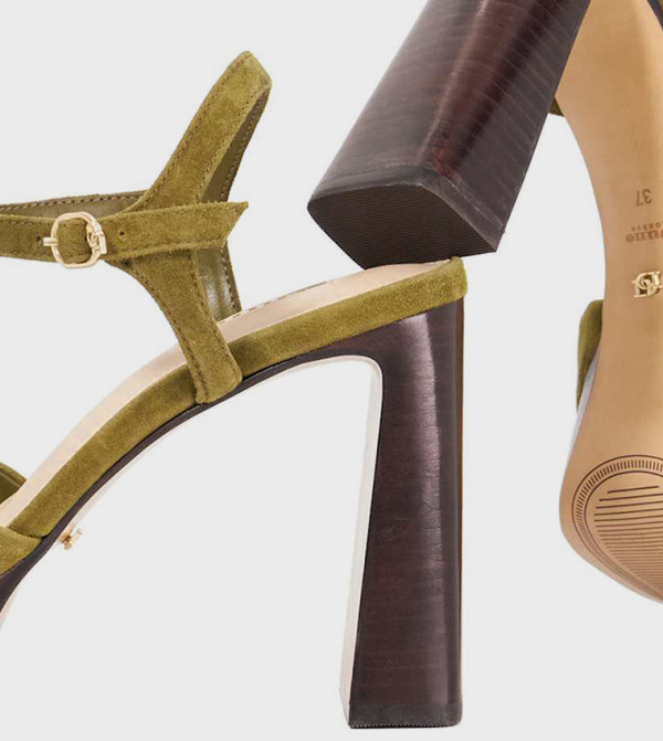 Dune London Heels - Green Heels