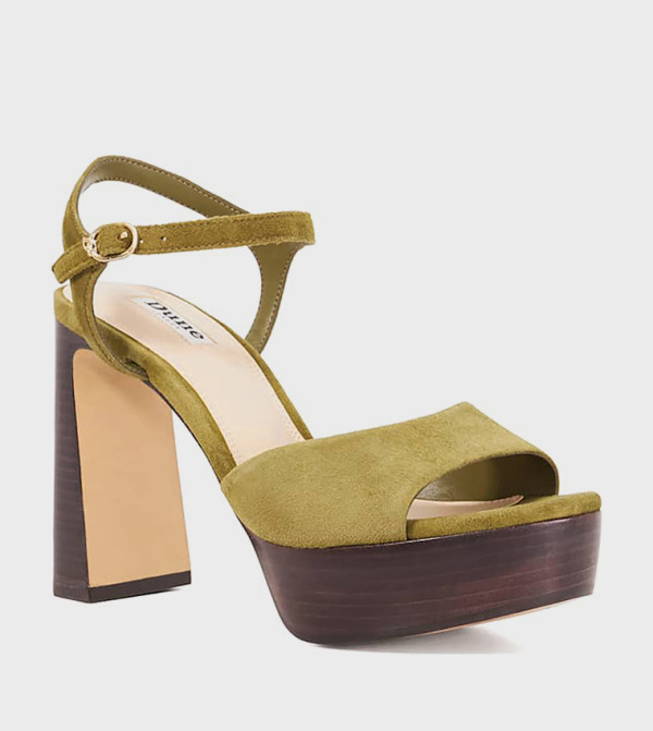 Dune London Heels - Green Heels