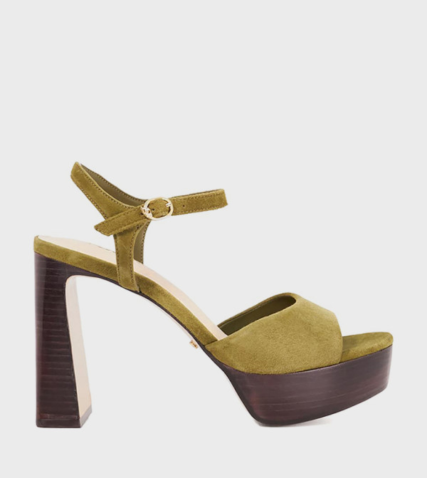 Dune London Heels - Green Heels