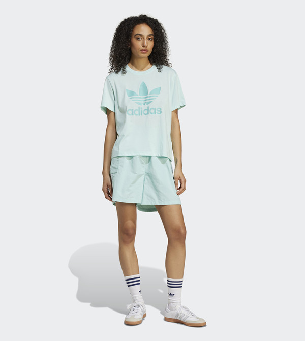 اديداس  ملابس رياضة - فيروزي Short Sleeve T-Shirts