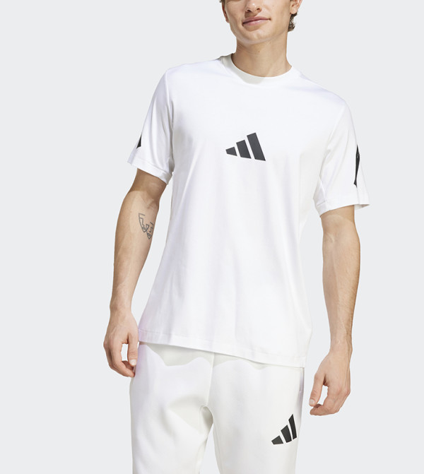 Adidas  - White Casual T-Shirts