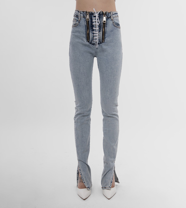 KYVELI KYVELI - Navy Skinny Fit Jeans