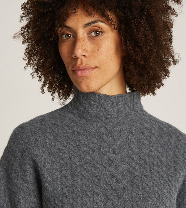Calvin Klein Turtleneck Sweaters - Grey Turtle neck Sweaters