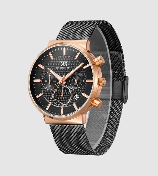 Kenneth Scott Watches - Black Analog Watches