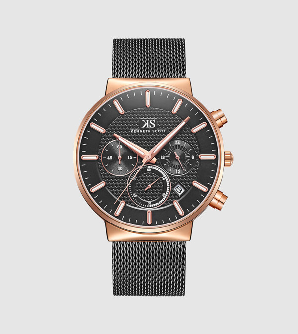Kenneth Scott Watches - Black Analog Watches