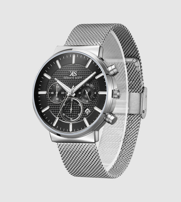 Kenneth Scott Time House - Silver Analog Watches