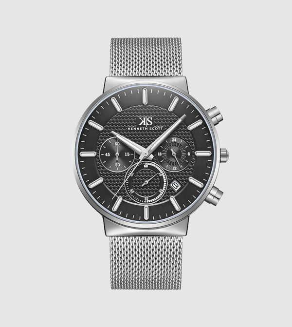 Kenneth Scott Time House - Silver Analog Watches