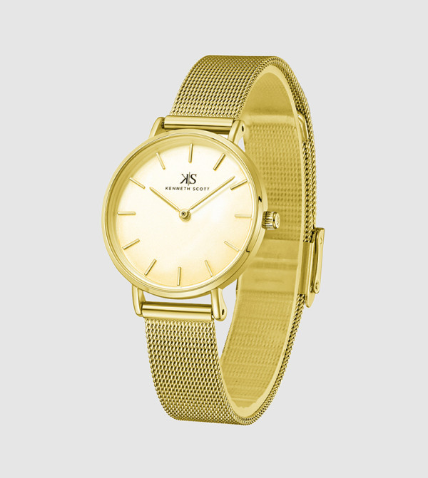 Kenneth Scott Time House - Gold Analog Watches